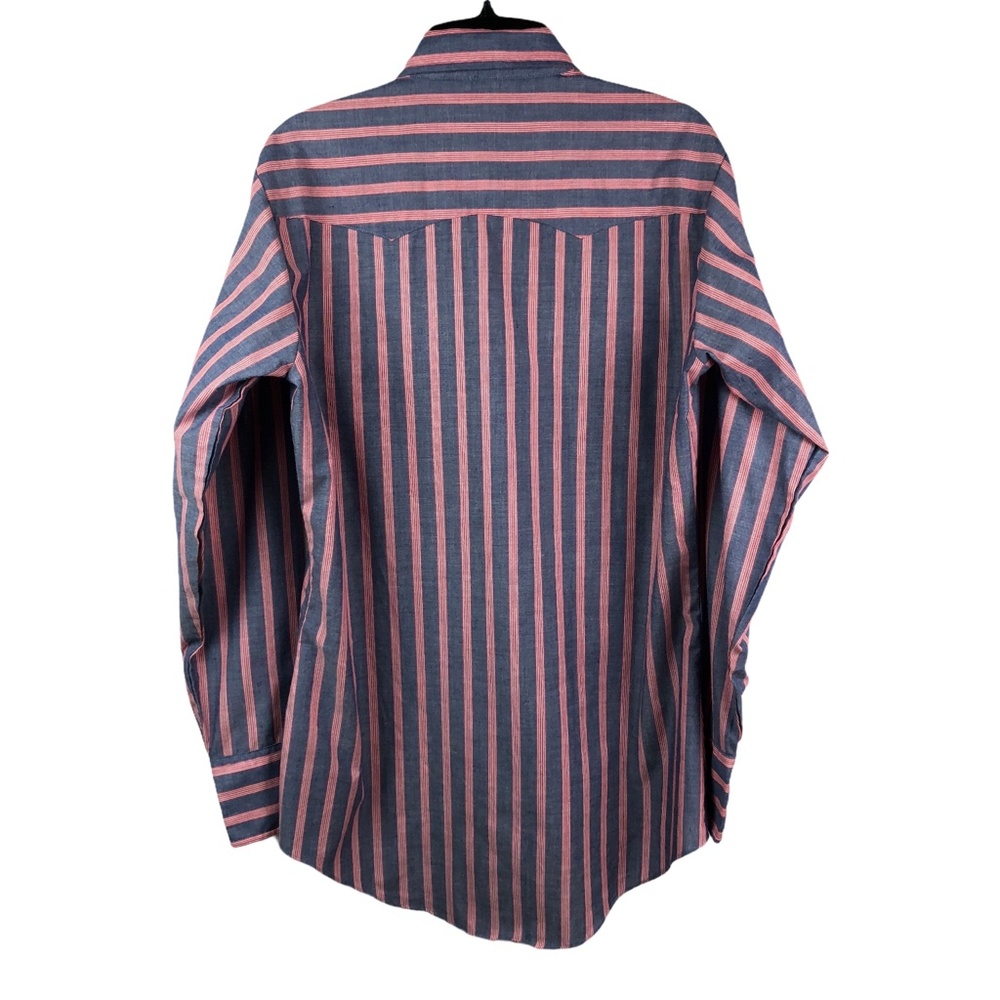 Vintage Levi’s Western Shirt Pearl Snap Stripe M - Picture 8 of 9